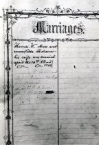 Moss, Thomas, marriage record